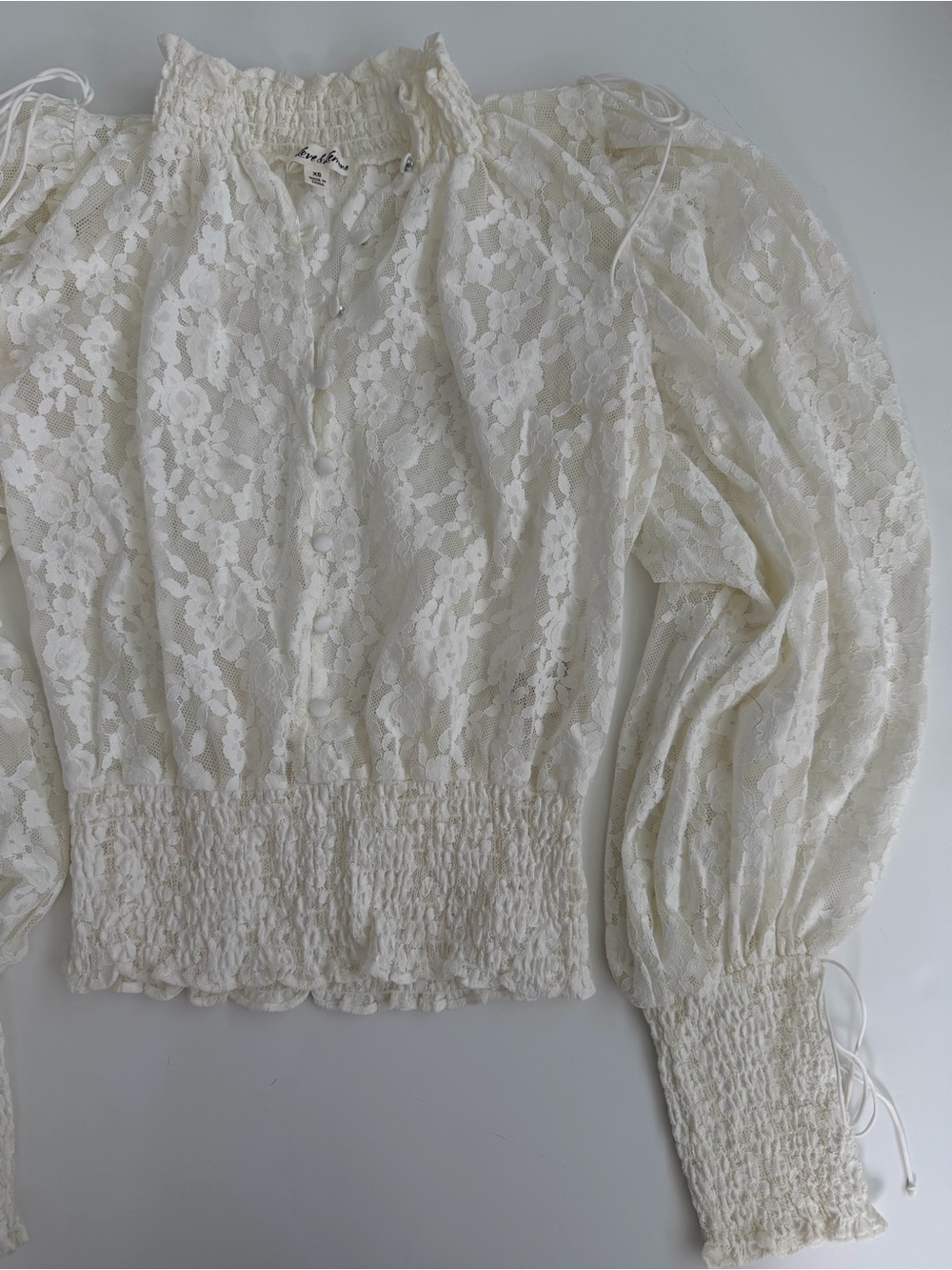 For Love and Lemons x Victoria’s Secret Lace Violetta Lace Top - Picture 6 of 12